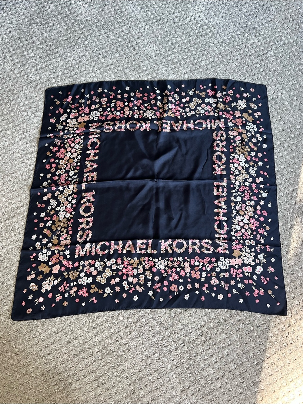 Michael Kors Floral Print Square Scarf